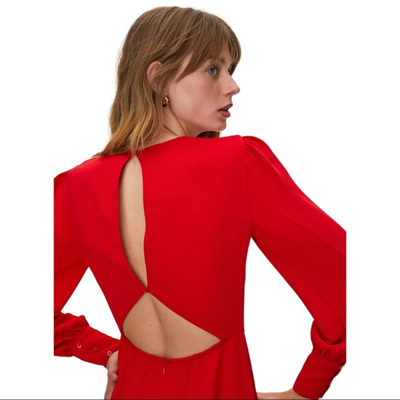 ARITZIA Babaton Black Hamptons Dress - Long Sleeve - Slit - Satin - Size 0 - NWT - Picture 1 of 15